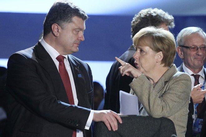 Свежая карикатура на переговоры Порошенко и Меркель