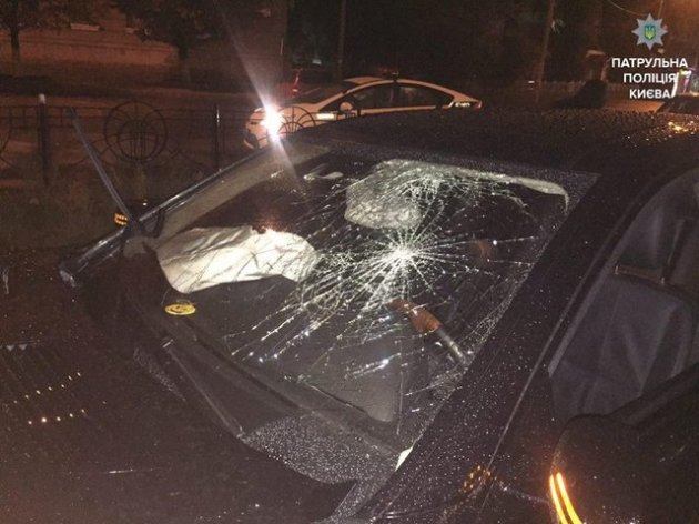 В Киеве пьяный лихач на авто устроил гонки с полицией