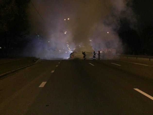 Смертельное ДТП в Киеве: от удара BMW загорелся