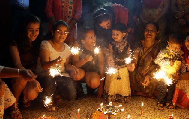 Грандиозный праздник огней Дивали. Фото