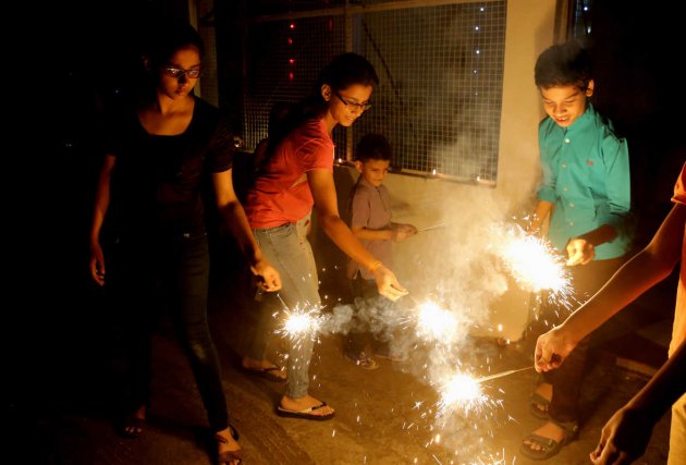 Грандиозный праздник огней Дивали. Фото