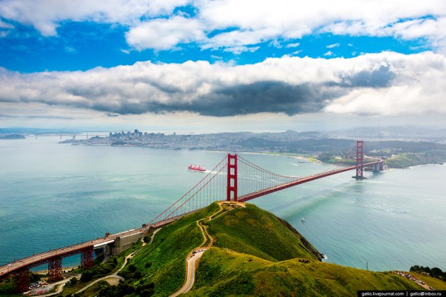 Красоты Сан-Франциско с высоты птичьего полета. Фото
