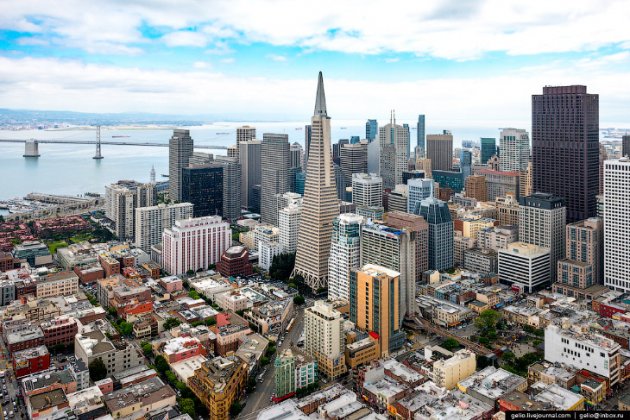 Красоты Сан-Франциско с высоты птичьего полета. Фото