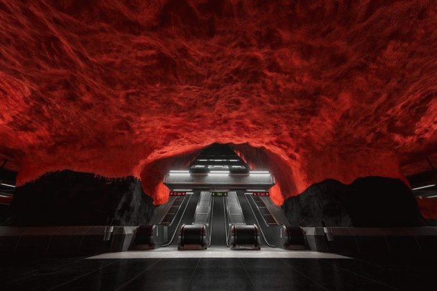 Захватывающие дух особенности метро Стокгольма. Фото