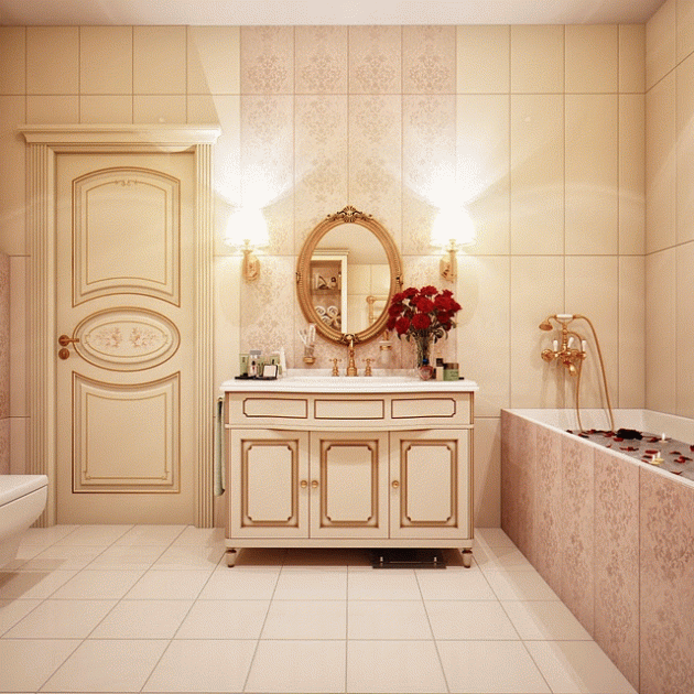 Стили в интерьере ванных комнат в разных странах мира. Фото