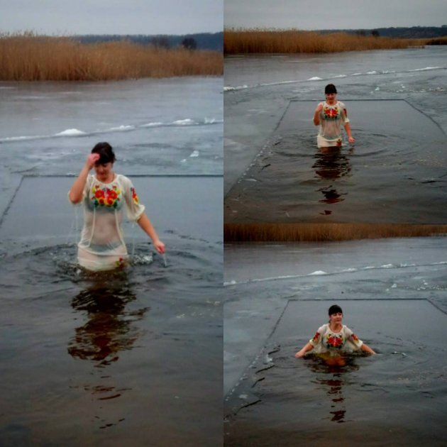 Крещение 2018: украинцы делятся экстремальными снимками. Фото