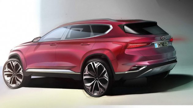 Hyundai показала, как будет выглядеть новый Santa Fe