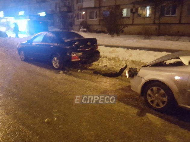 Масштабное ДТП в Киеве: столкнулись семь авто