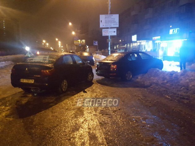 Масштабное ДТП в Киеве: столкнулись семь авто