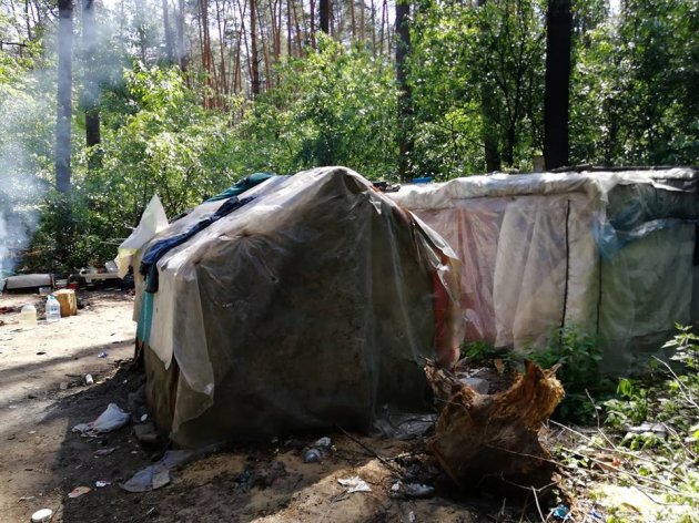 В Киеве табор ромов захватил национальный парк