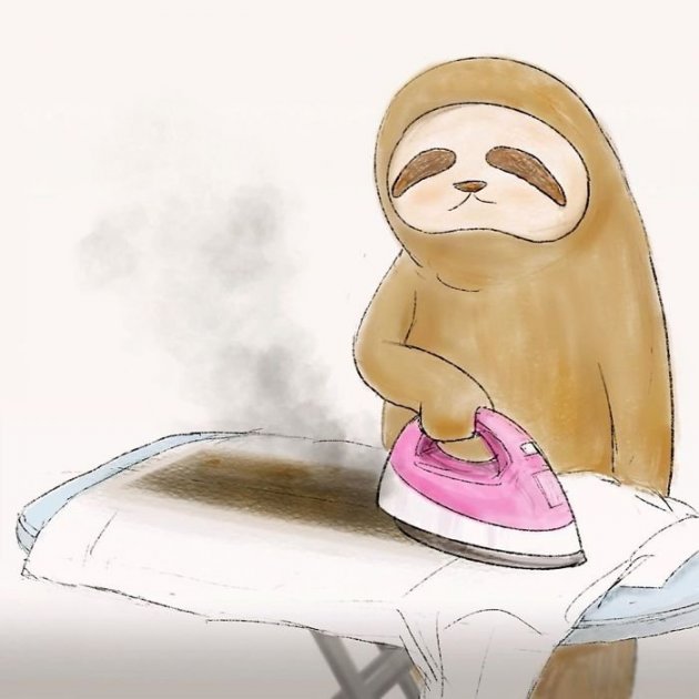 Бути лінивцем: японський художник змалював життєві ситуації